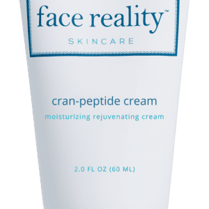 60ml squeeze bottle of Face Reality Skincare cran-peptide cream moisturizing rejuvenating cream