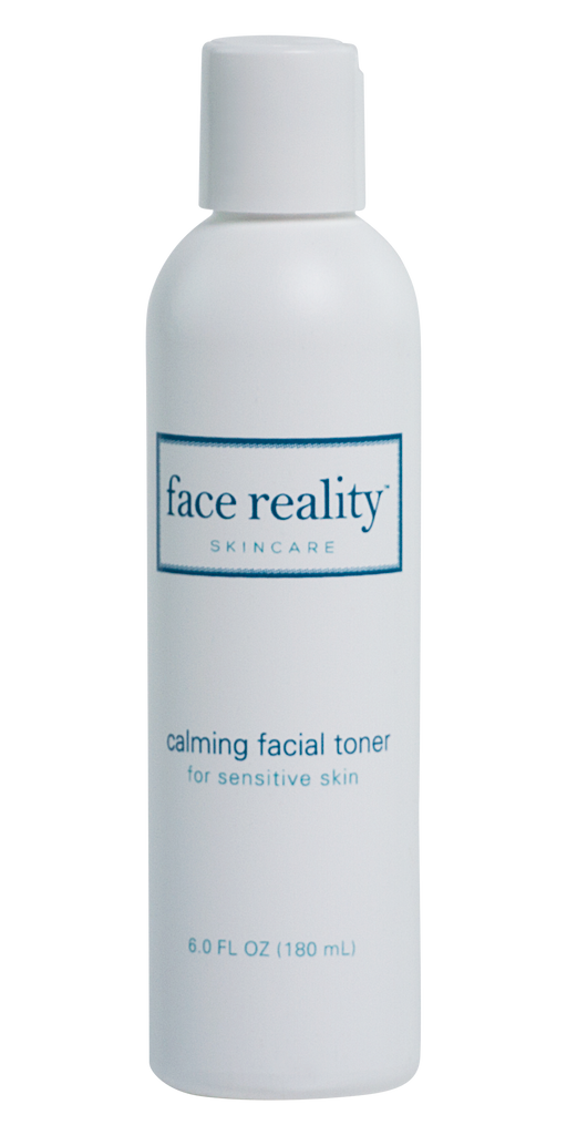 180ml bottle of Face Reality Skincare calming facial toner for sensitive skin