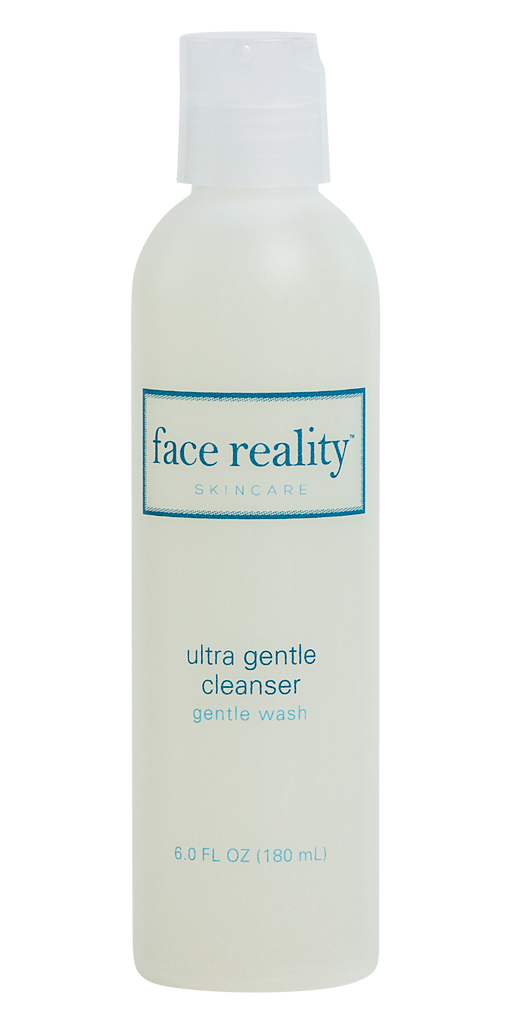 180ml bottle of Face Reality Skincare ultra gentle cleanser